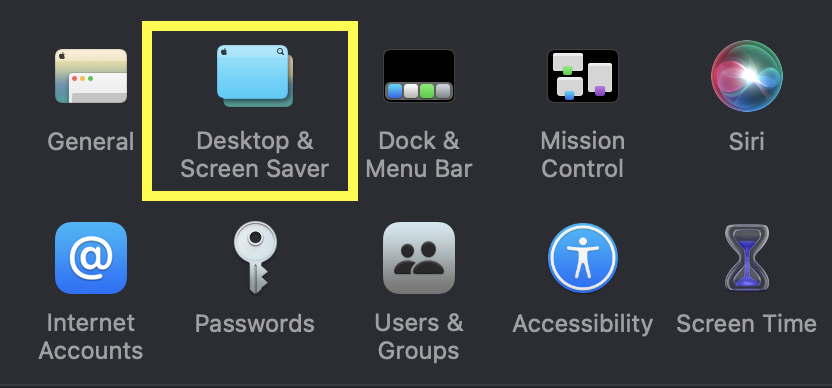 Changing Desktop Wallpaper macOS Monterey